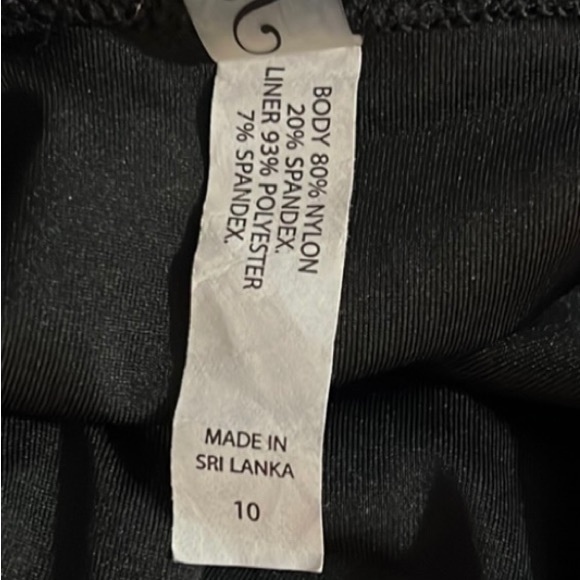 Black SOMA One Piece black Swim Suit Size 10 Bathing suit Beach Pool Vacation - Picture 9 of 14